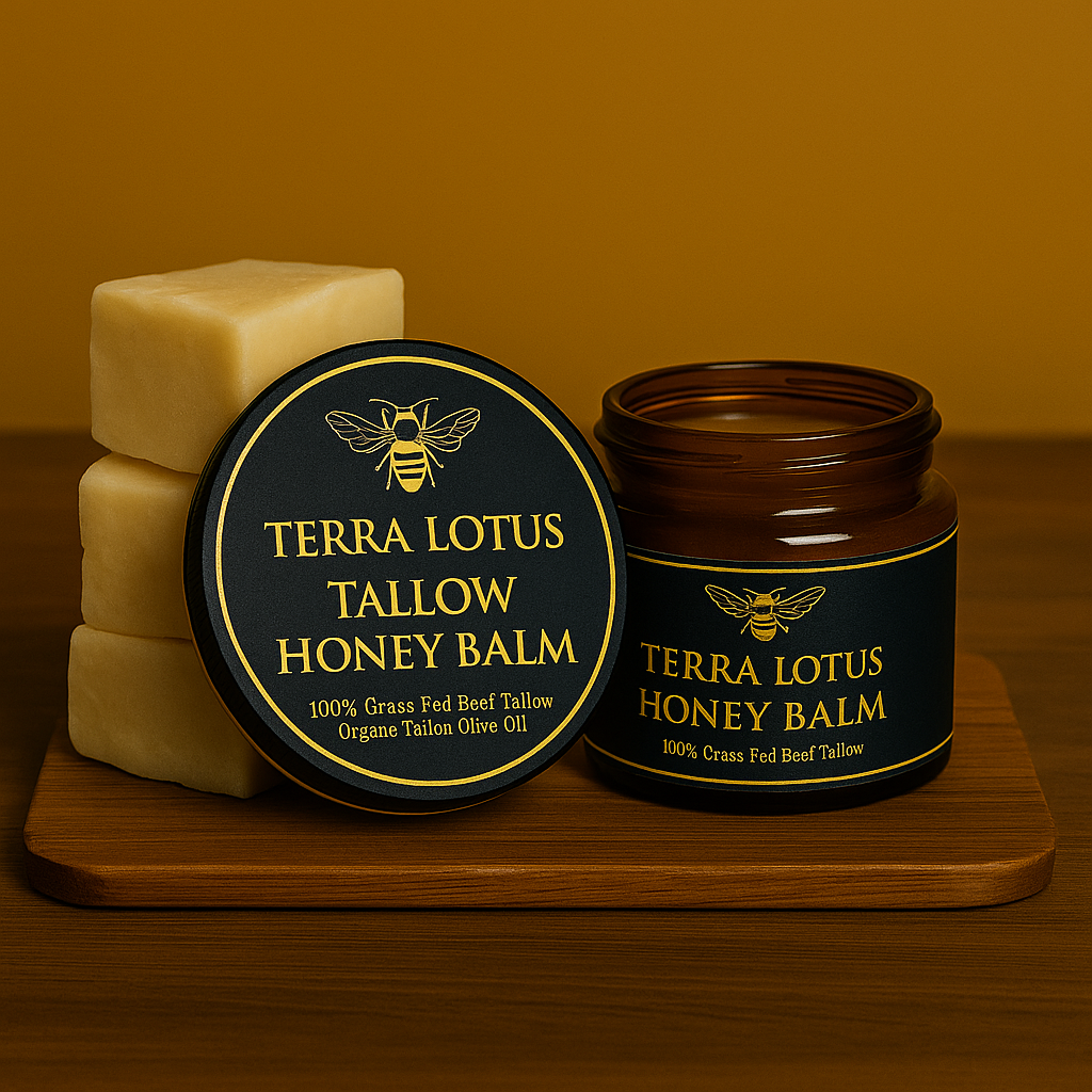 Organic Grass-Fed Beef Tallow With Raw Honey