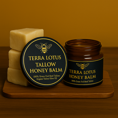 Organic Grass-Fed Beef Tallow With Raw Honey